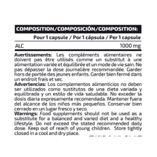ALC 1000 (60 CÁPSULAS) - iO.GENIX | Acetil L-Carnitina para el Metabolismo