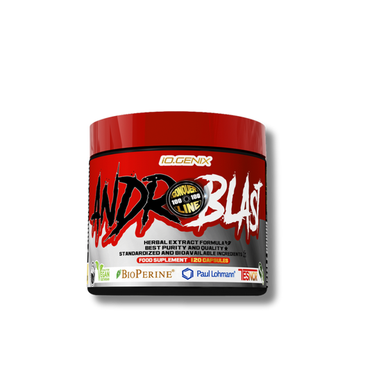 ANDROBLAST (120 CÁPSULAS) - iO.GENIX  Potenciador de Testosterona Natural con TESNOR