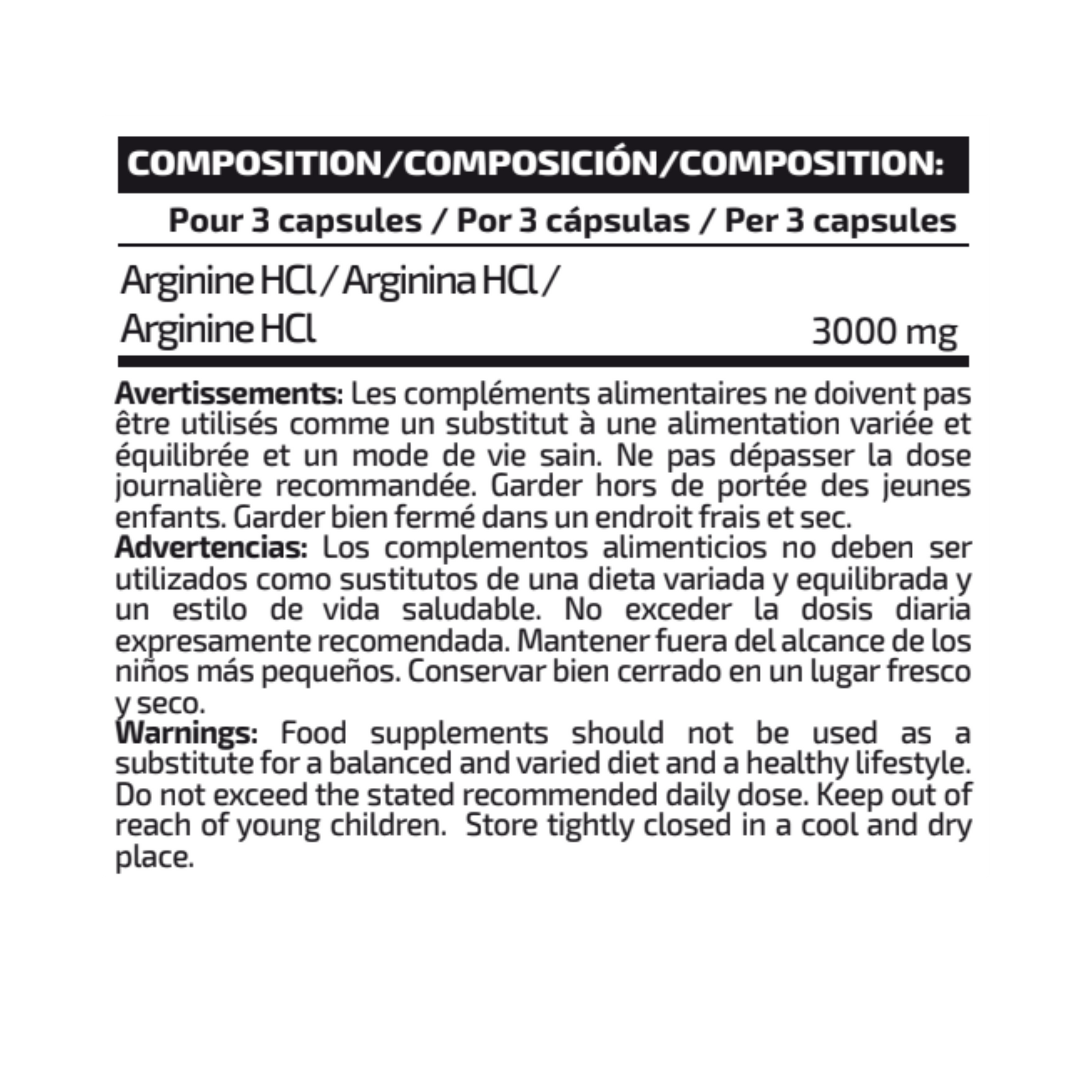 ARGININE 3000 (90 CÁPSULAS) - iO.GENIX | Precursor de Óxido Nítrico
