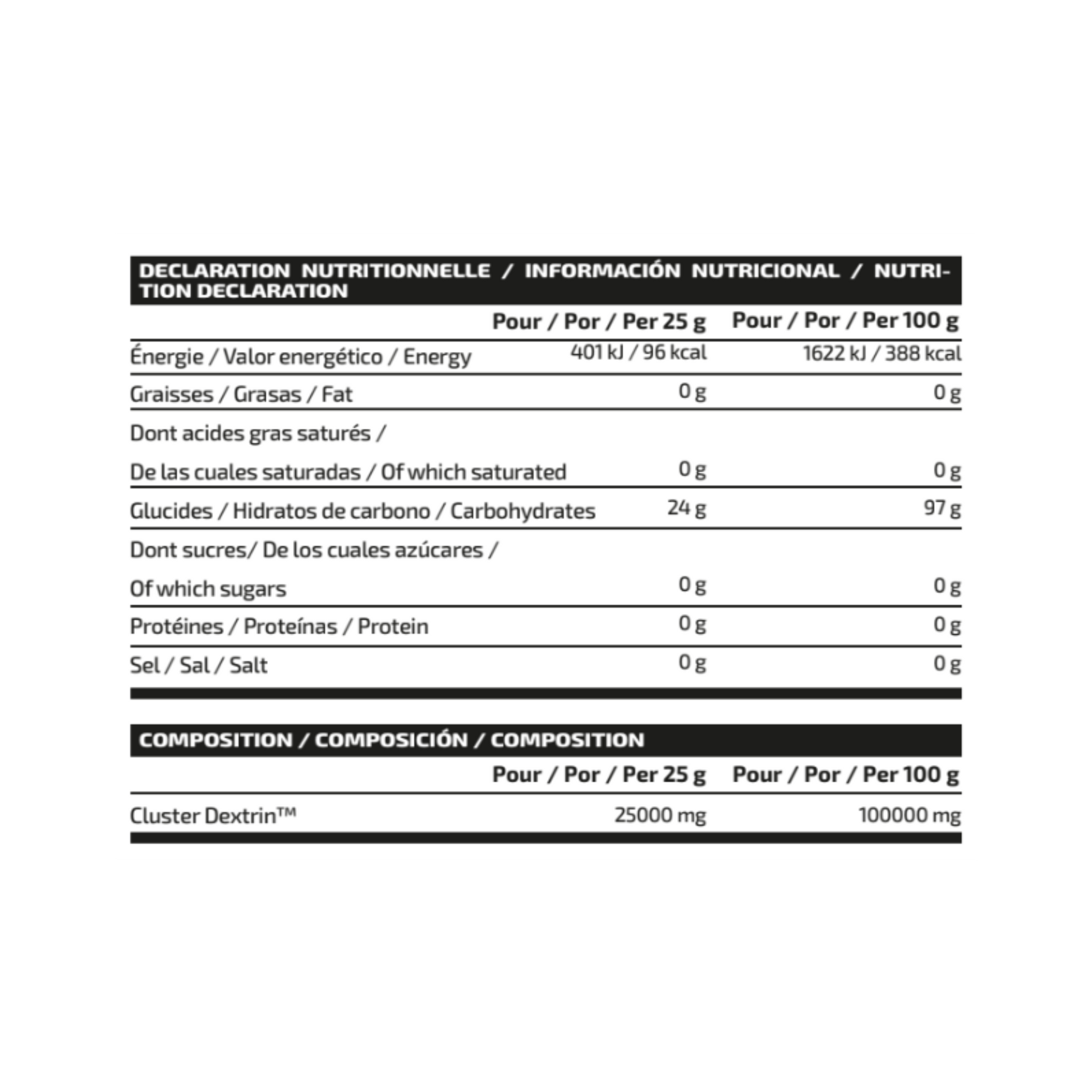 CICLODEXTRIN PROFESSIONAL 1KG - iO.GENIX | Carbohidrato Técnico Cluster Dextrin™