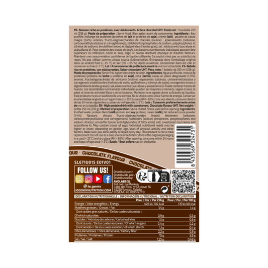 ELIXIR PROTEIN SHAKE 250 ml - iO.GENIX | Batido de Proteínas Listo para Tomar (RTD)