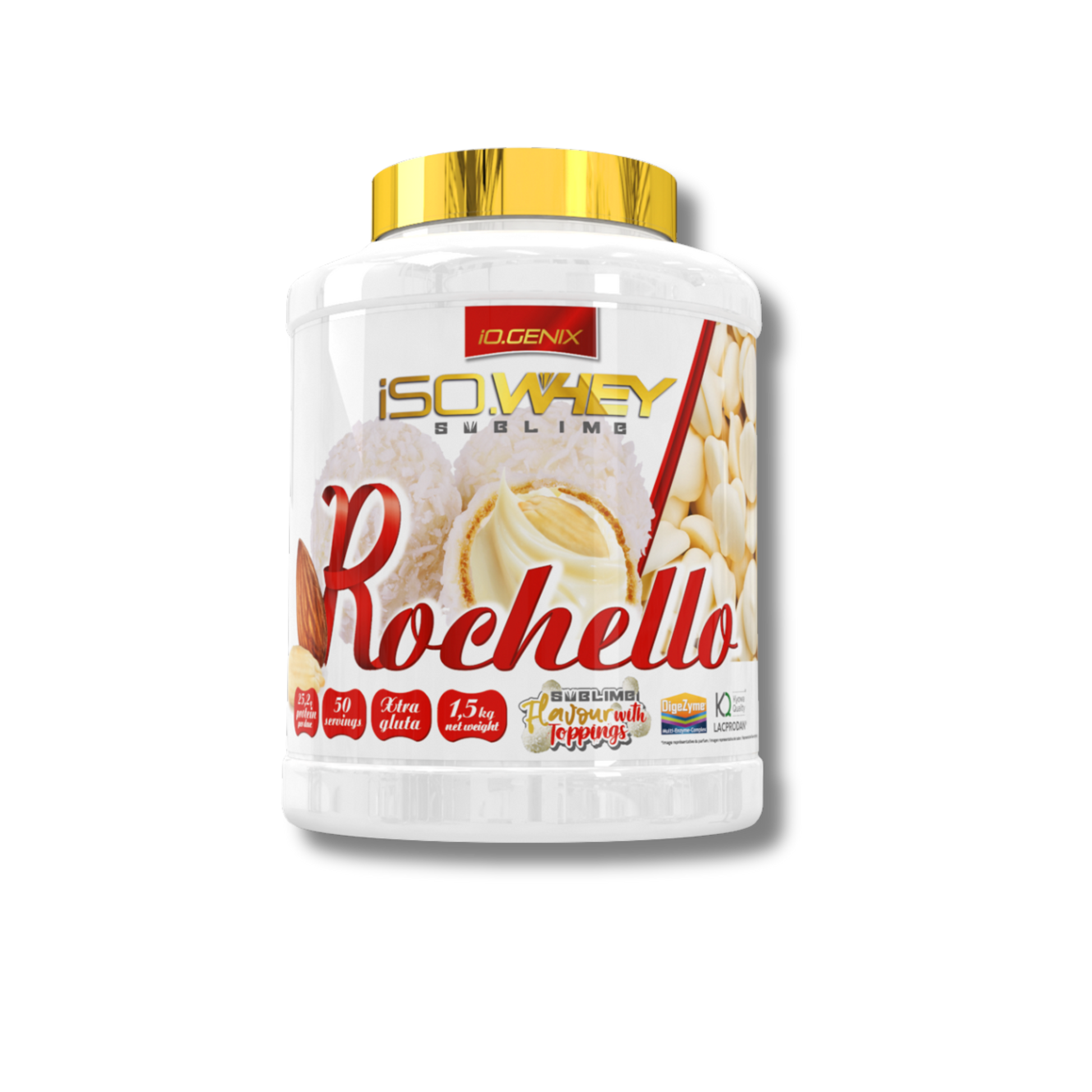 ISO.WHEY SUBLIME 1,5KG - iO.GENIX | Aislado y Concentrado de Suero con DigeZyme®