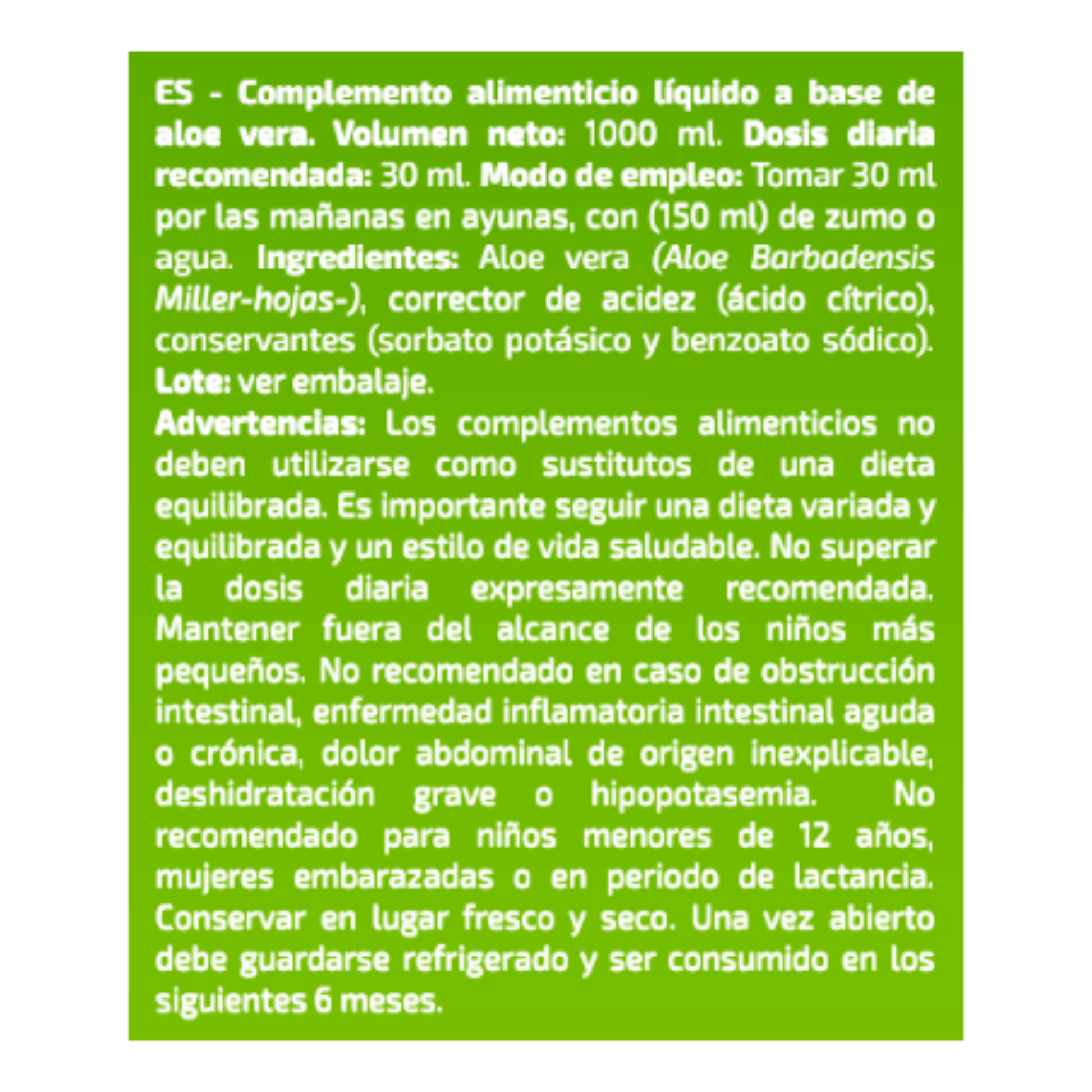 ALOE VERA JUICE 1L - iO.GENIX | 100% Puro para tu Bienestar