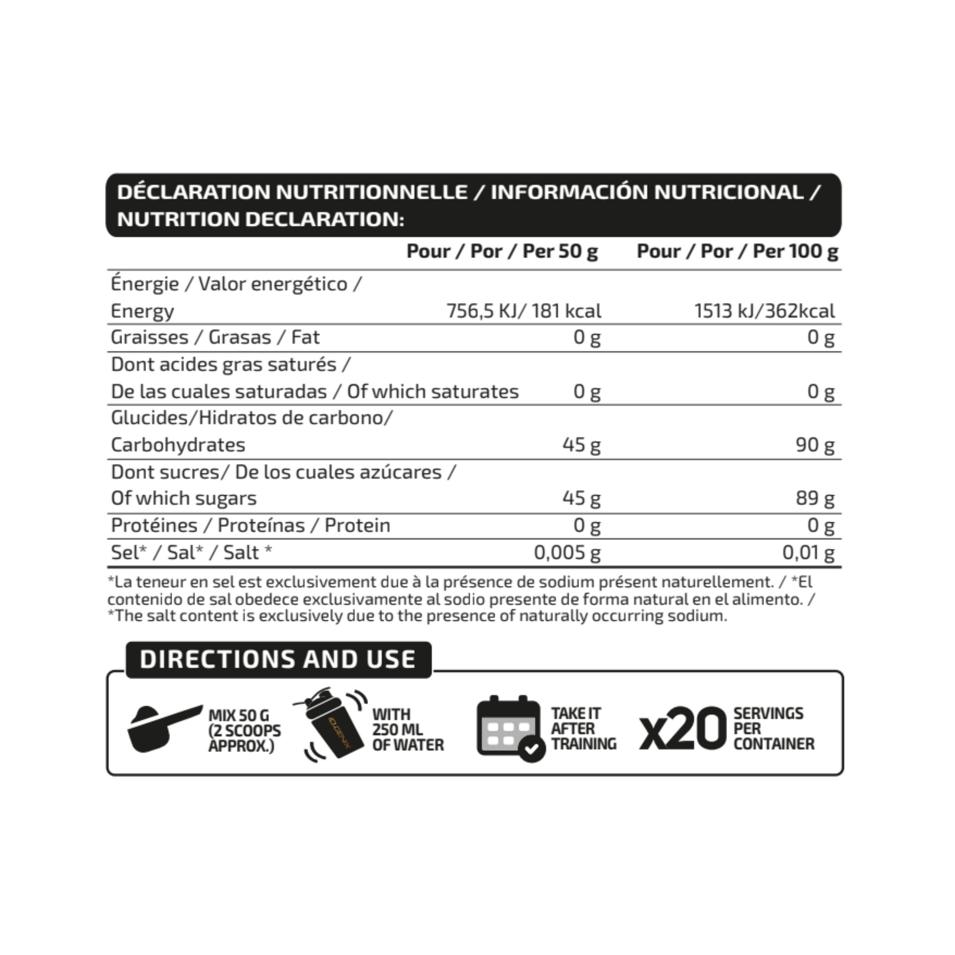 PURE DEXTROSE 1KG - iO.GENIX | Monosacárido de Energía Inmediata