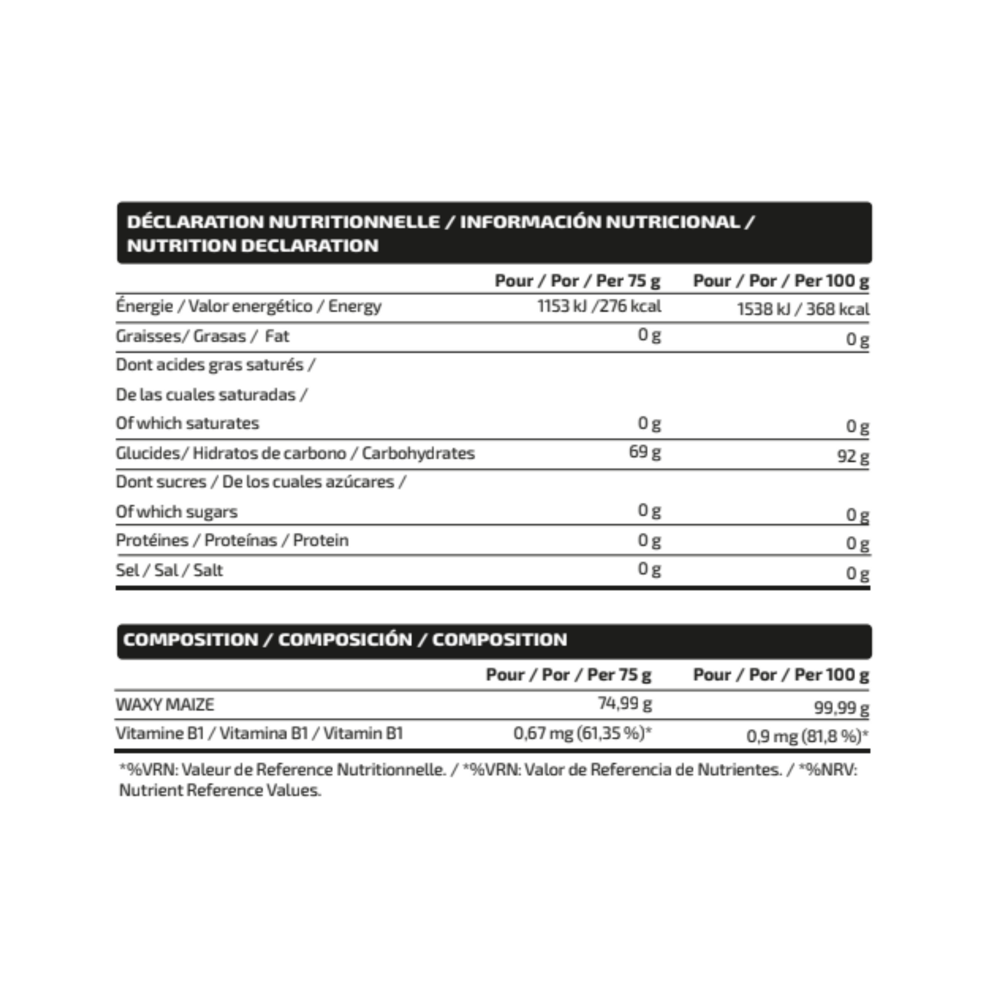 WAXYMAIZE PROFESSIONAL 2KG - iO.GENIX  Carbohidrato de Rápida Absorción para Energía
