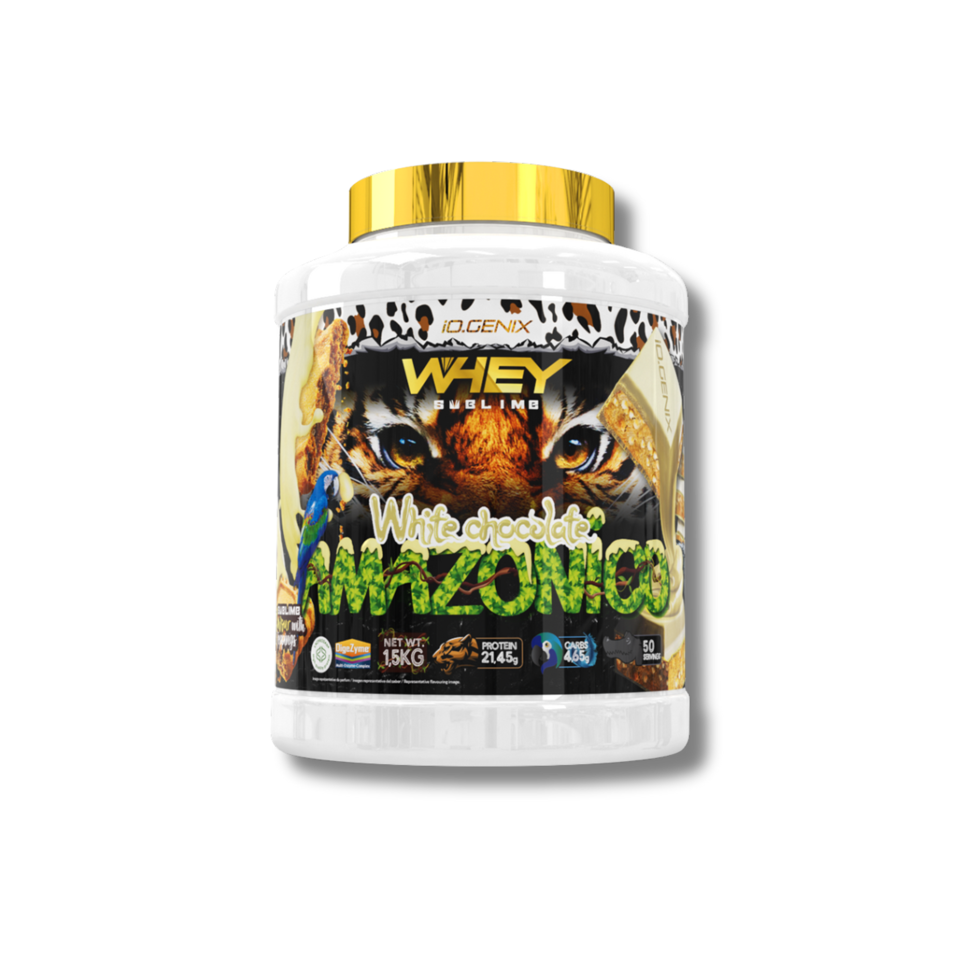 WHEY SUBLIME 1,5KG - iO.GENIX  Concentrado de Suero con DigeZyme®
