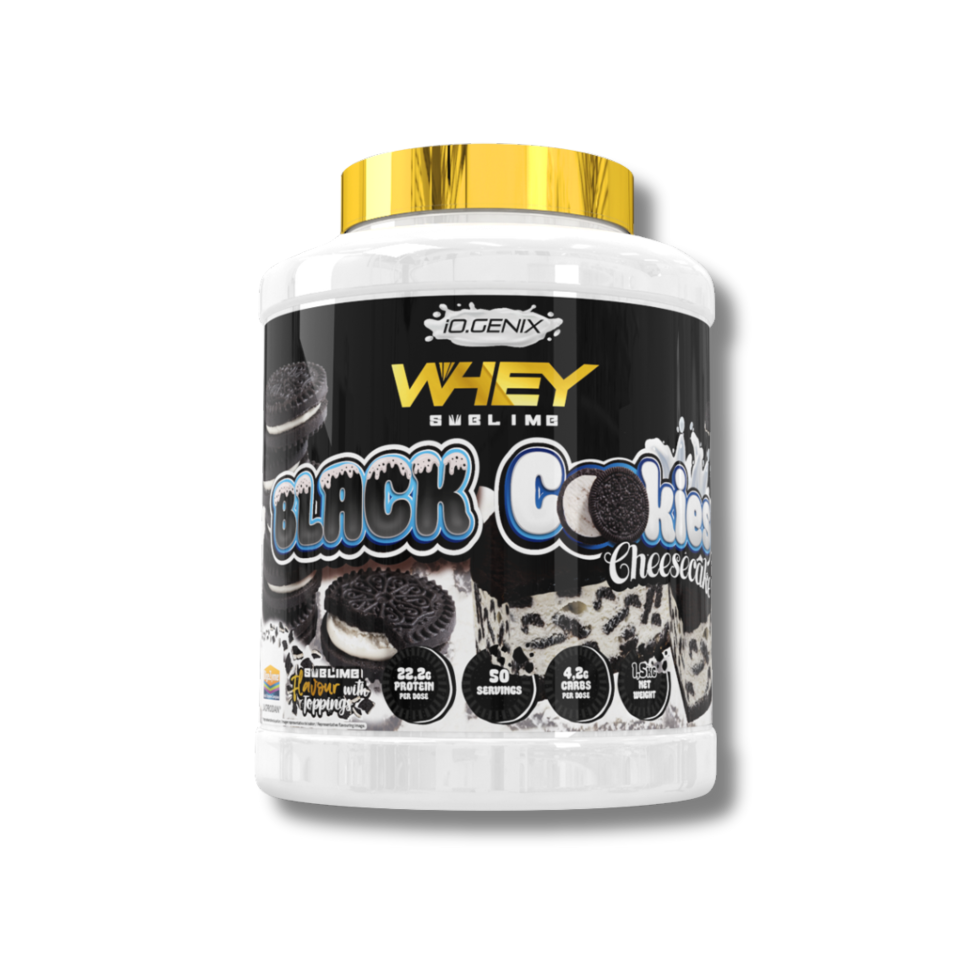 WHEY SUBLIME 1,5KG - iO.GENIX  Concentrado de Suero con DigeZyme®