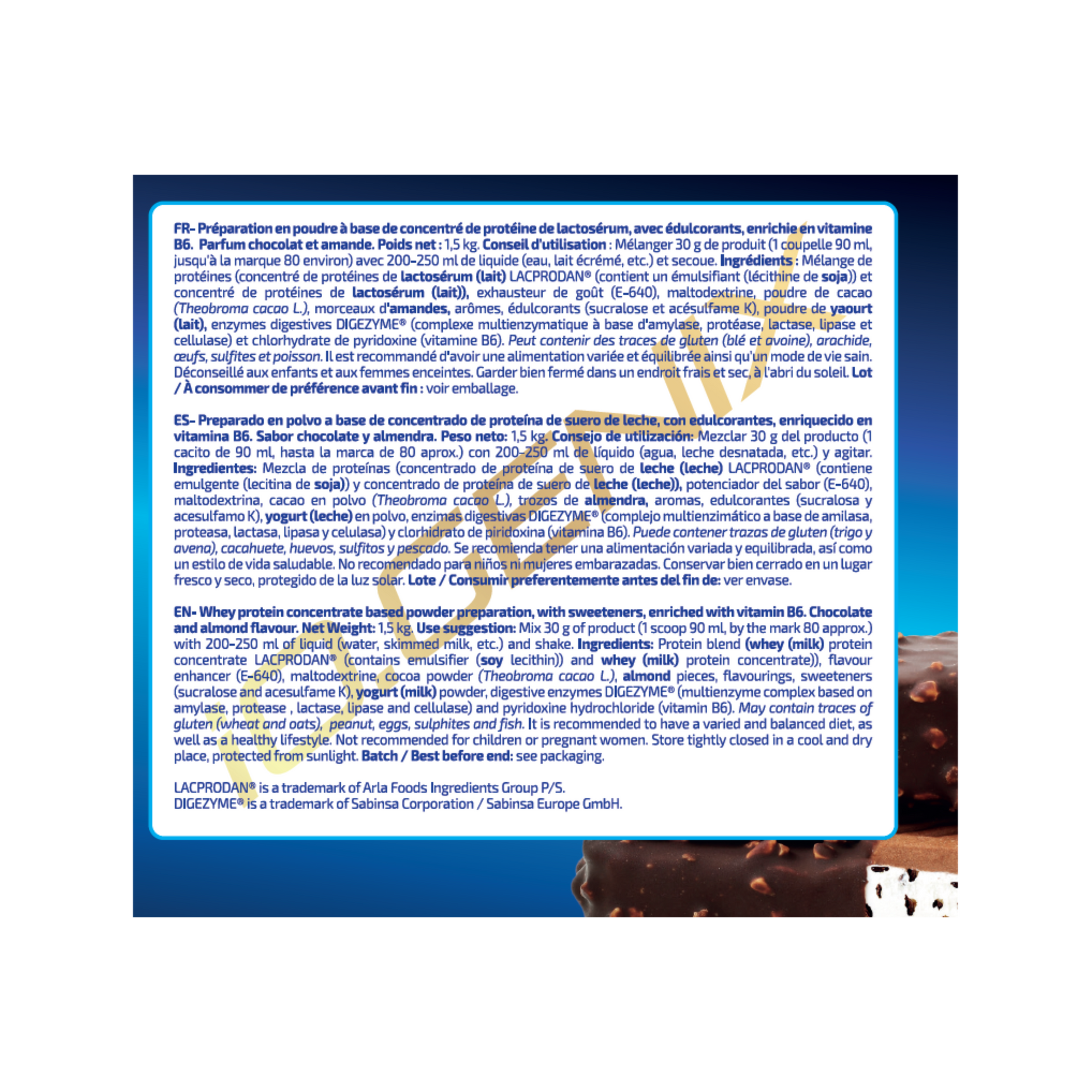 WHEY SUBLIME 1,5KG - iO.GENIX  Concentrado de Suero con DigeZyme®